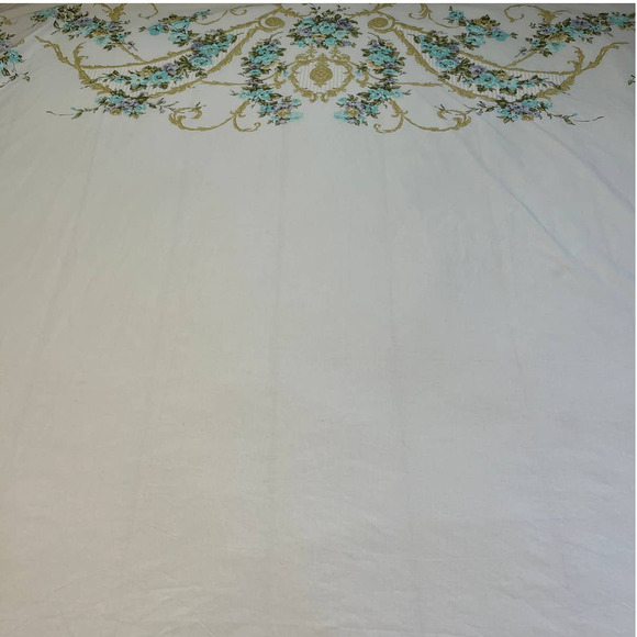 Vintage JP Stevens & Co Inc Double Fitted & Flat Floral Set Sheet - Picture 2 of 8